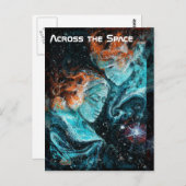 Über den Raum hinweg Postkarte (Vorne/Hinten)