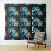 Über den Raum hinweg Wandteppich (Beispiel (Horizontal))