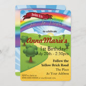 Über den Regenbogen Einladung (Vorne/Hinten)