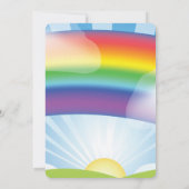 Über den Regenbogen Einladung (Rückseite)
