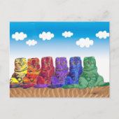 Über den Regenbogen Katzen Postkarte (Vorderseite)