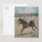 Über den Sand Postkarte (Vorne/Hinten)