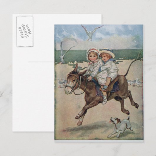 Über den Sand Postkarte (Vorne/Hinten)