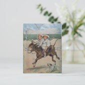 Über den Sand Postkarte (Stehend Vorderseite)