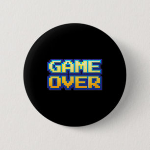 Über den Vintagen Retro-Videospiel-Arcade-80er der Button