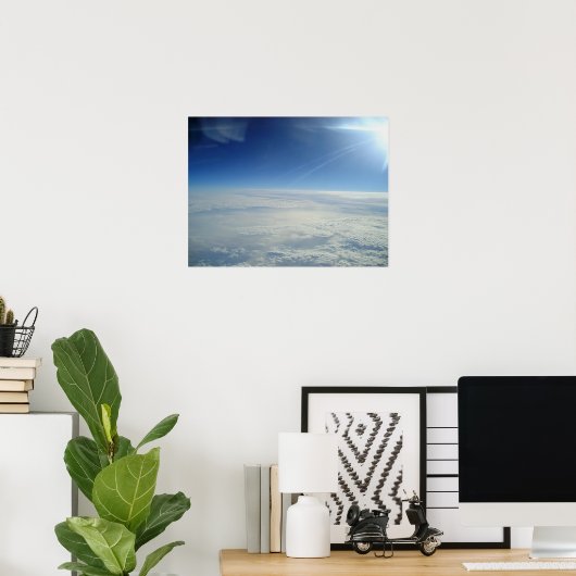 Über den Wolken 1 Poster (Heimbüro)