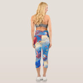 Über den Wolken Capri Leggings (Rückseite)