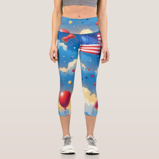 Über den Wolken Capri Leggings (Vorderseite)