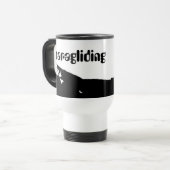 über den Wolken Gleitschirmfliegen Reisebecher (Vorderseite Links)