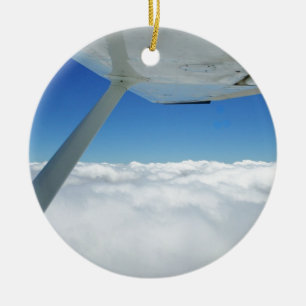 Über den Wolken Keramikornament