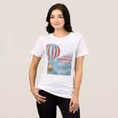 Über den Wolken kommt Baby Mutter wird es sein Tri-Blend Shirt (Vorderseite voll)