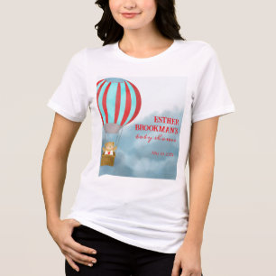 Über den Wolken kommt Baby Mutter wird es sein Tri-Blend Shirt