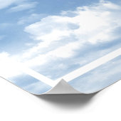 Über den Wolken Poster (Ecke)