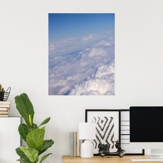 über den Wolken Poster (Heimbüro)