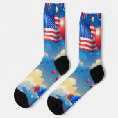 Über den Wolken Socken (Linkes Detail)