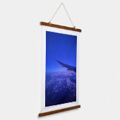 Über den Wolken Wandteppich Mit Holzrahmen (Gewinkelt)