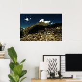 Über den Ziegen Poster (Heimbüro)