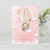 Über der Affendusche Einladung (Stehend Vorderseite)