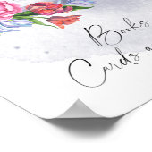 Über der Blume Babyduschbücher, Karten Poster (Ecke)