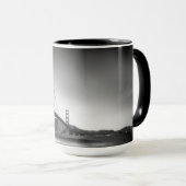 Über der Bucht Golden gate bridge San Francisco Tasse (VorderseiteRechts)