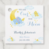 Über der Elefantendusche des Mondes Geschenkanhänger (Vorderseite)