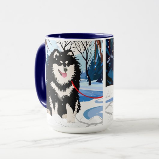 ÜBER DER FIVER Tasse Lapphund (Vorderseite Links)
