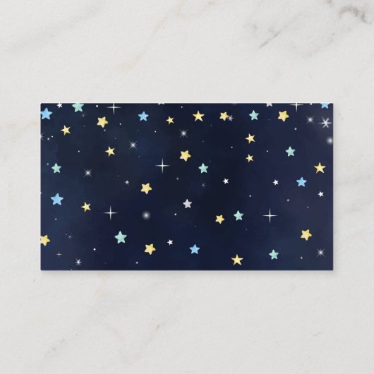 Über der Galaxy-Windel-Umschließkarte Begleitkarte (Rückseite)