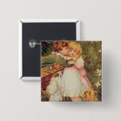 Über der Garten-Wand Button (Vorne & Hinten)