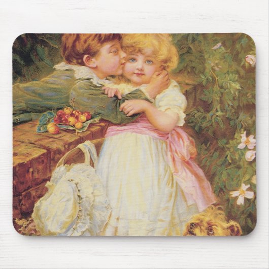 Über der Garten-Wand Mousepad (Vorne)