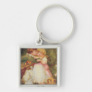 Über der Garten-Wand Schlüsselanhänger