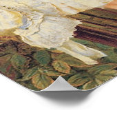 Über der Gartenmauer - Frederick Morgan Poster (Ecke)