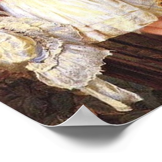 Über der Gartenmauer - Frederick Morgan Print Poster (Ecke)