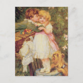 Über der Gartenmauer Postkarte (Vorderseite)