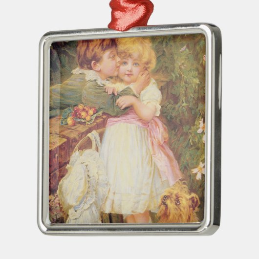 Über der Gartenmauer Silbernes Ornament (Links)