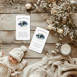 Über der Gold Stars Baby Dusche Begleitkarte