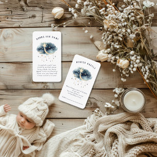 Über der Gold Stars Baby Dusche Begleitkarte