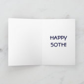 ÜBER DER HILFE HÜRMATISCH BIRTHDAY CARD KARTE (Innenseite)