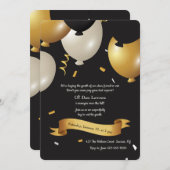 Über der Hügel-Geburtstags-Einladung Einladung (Vorne/Hinten)