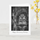 Über der Kapelle Altar - Happy Anniversay Darling Karte (Gelbe Blume)