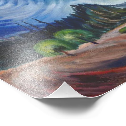 Über der Kiesgrube | Emily Carr | Fotodruck (Ecke)