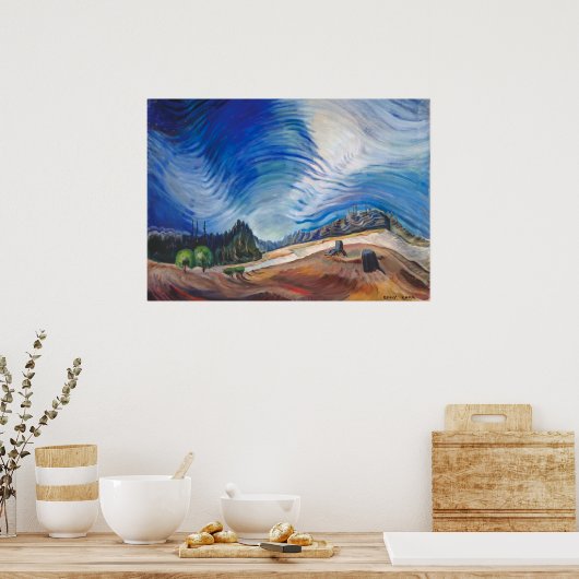 Über der Kiesgrube | Emily Carr | Poster (Küche)