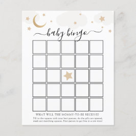 Über der Mond Baby Bingo Spielkarte