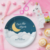 Über der Mond Baby-Dusche Pappteller (Party)