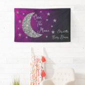 Über der Mond Babydusche Banner (Insitu)