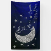 Über der Mond Babydusche Banner (Vertikal)