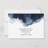 Über der Mond Babydusche Danke Karte (Rückseite)