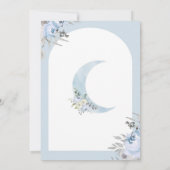 Über der Mond-Babydusche Einladung (Rückseite)