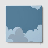 Über der Mond Babydusche Gästebuch (Rückseite)