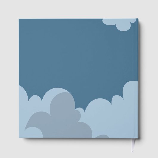 Über der Mond Babydusche Gästebuch (Rückseite)