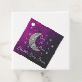 Über der Mond Babydusche Geschenkanhänger (Beispiel)